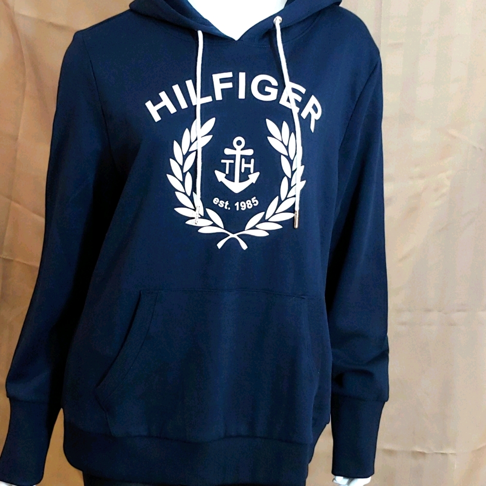 NWT TOMMY HILFIGER WOMEN'S HOODIE PULLOVER JACKET US L